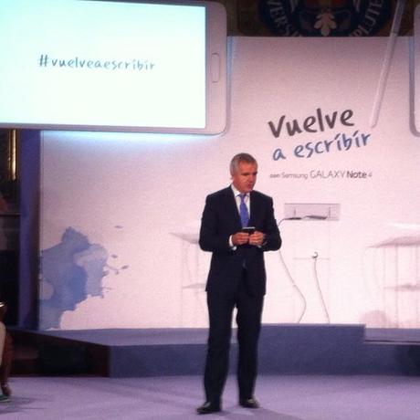 Genial presentación con Antonio @Forges #VuelveAEscribir con #SamsungGalaxyNote4 #trends #tecnotrends #lifestyle #lookandfadhion