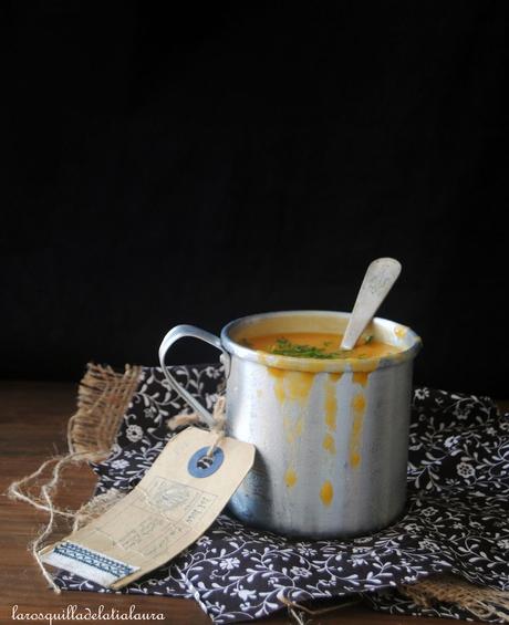 CREMA DE CALABAZA Y COLIFLOR CON RAS AL HANOUT