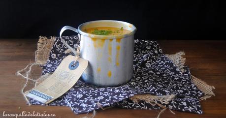 CREMA DE CALABAZA Y COLIFLOR CON RAS AL HANOUT