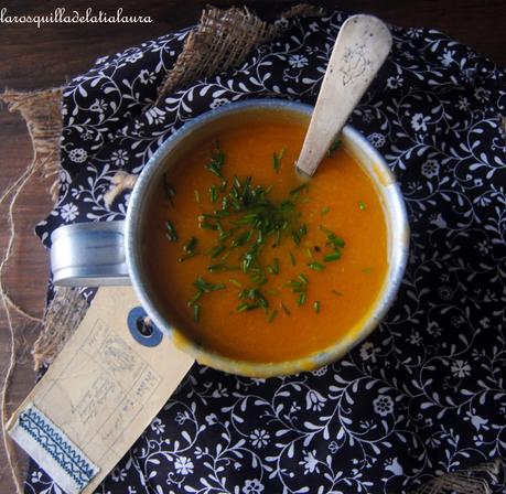 CREMA DE CALABAZA Y COLIFLOR CON RAS AL HANOUT