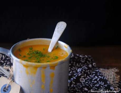 CREMA DE CALABAZA Y COLIFLOR CON RAS AL HANOUT