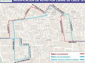 Modifican ruta transporte urbano obras Avenida Muñoz