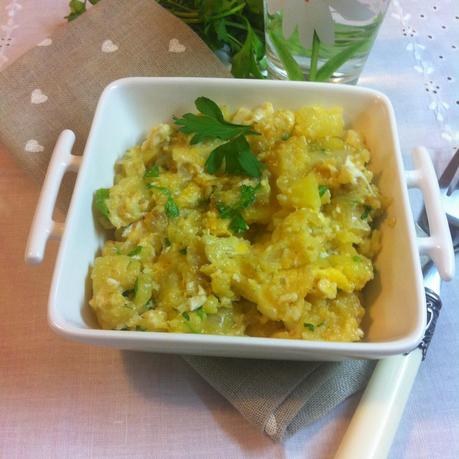 Revuelto De Patatas Y Cebolleta (Cuajo De Patatas)