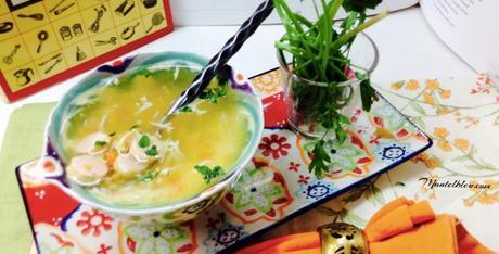 Sopa de zanahoria, jengibre y curry