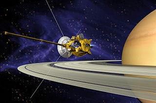 Descarga eléctrica de 200 voltios entre la sonda Cassini y la luna Hiperión