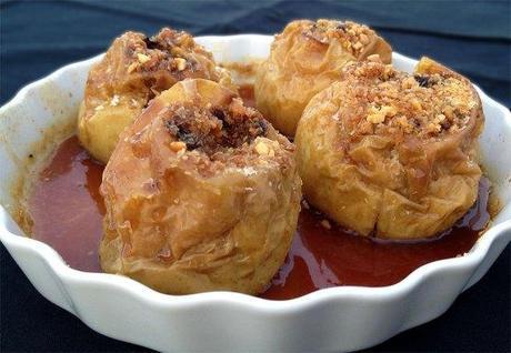 Manzanas asadas con miel y coco recetas delikatissen recetas con coco y almendras postres rápidos postres fáciles postres delikatissen postres con horno postres con fruta manzanas asadas fáciles Manzanas asadas con miel y coco