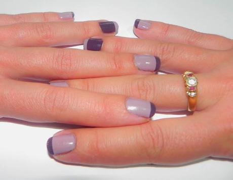Otoño en rosa, morado y burdeos: Look y manicura (+cambio de forma en mis uñas)