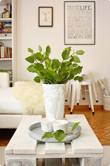 Una bandeja para la mesa del comedor