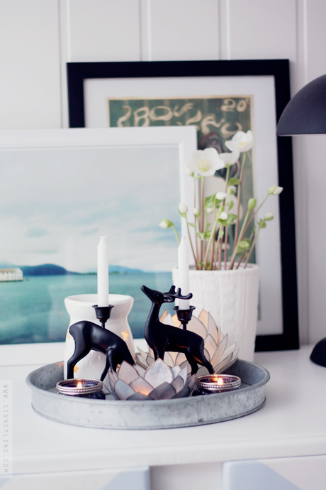 Una bandeja para la mesa del comedor