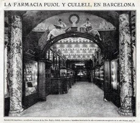 LA BARCELONA D' ABANS, D' AVUI I DE SEMPRE, FARMACIA PUJOL I CULLEL, C/ PELAYO Nº 56...24-10-2014...!!!