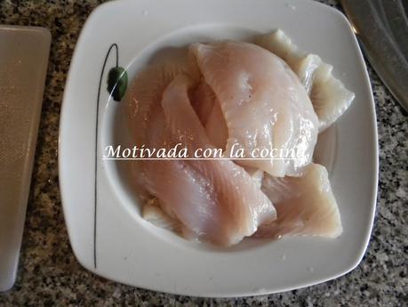 Lenguado sobre verduritas