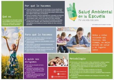 folleto Salud ambiental en la escuela Por una vida más sana