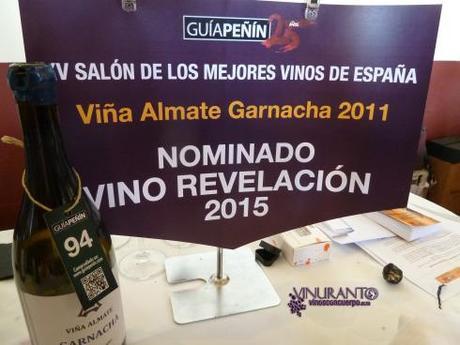 Nominacion a Vino revelacion 2015: Viña Almate Garnacha.
