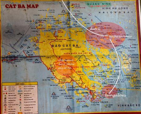 En crucero por Halong Bay Ruta crucero Halong Bay
