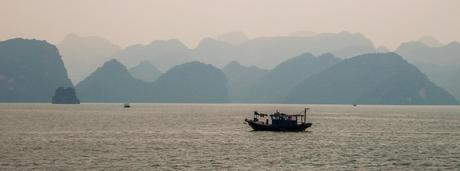 La silueta de Halong Bay