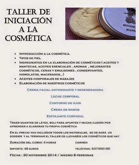 TALLER DE COSMÉTICA NATURAL