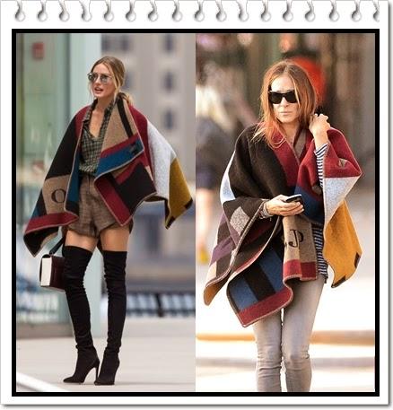 Street Style (Poncho Burberry Prorsum)