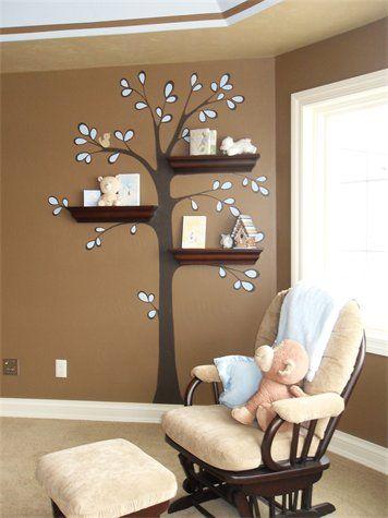 love the shelves as tree branches