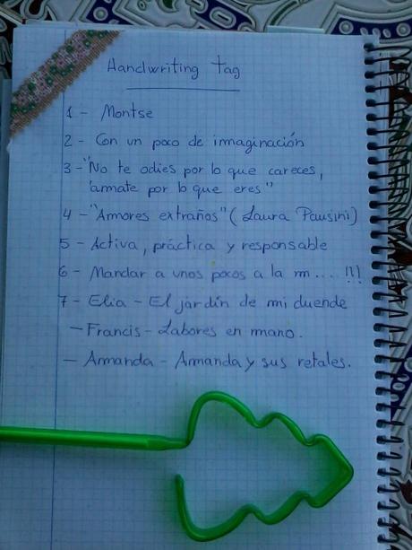 HANDWRITING TAG ........