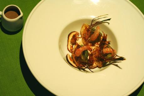 BOLETUS, GAMBAS Y ALCACHOFAS