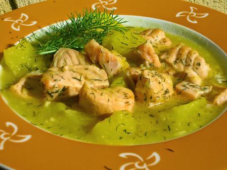 Guiso de salmón con patatas