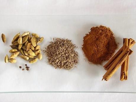 Del caradamomo, el comino y la canela