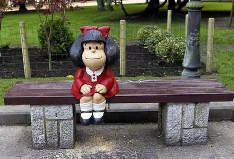 Mafalda y su estatua
