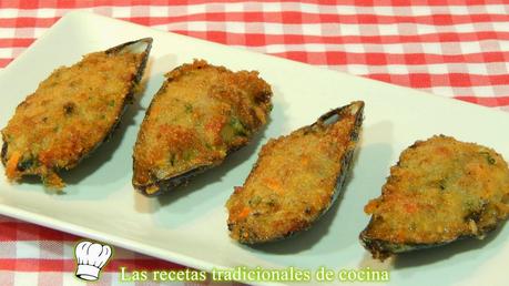 Mejillones rellenos o tigres