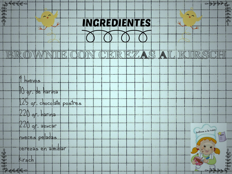 BROWNIE CON CEREZAS AL KIRSCH