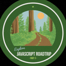 JavaScript carretera Parte de viaje 3 Finalización Badge