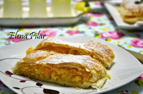 Tarta de hojaldre y queso