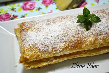 Tarta de hojaldre y queso