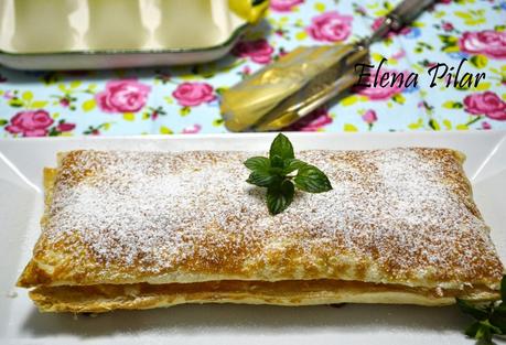 Tarta de hojaldre y queso