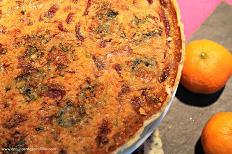 Tarta de cebolla (queso azul y mandarina) #Asaltablogs