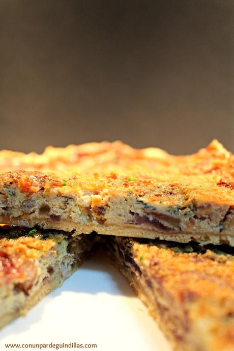 Tarta de cebolla (queso azul y mandarina) #Asaltablogs