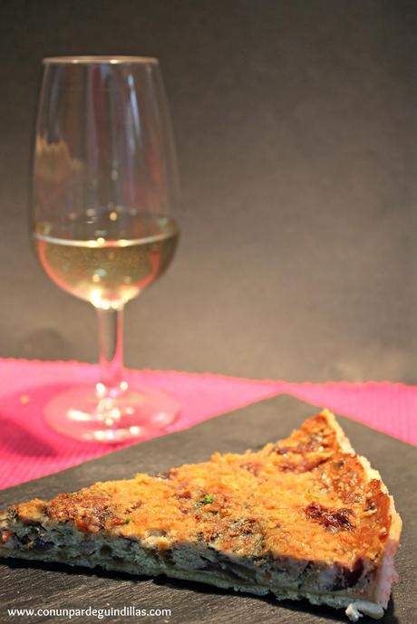 Tarta de cebolla (queso azul y mandarina) #Asaltablogs