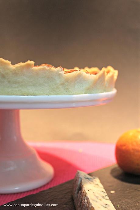 Tarta de cebolla (queso azul y mandarina) #Asaltablogs