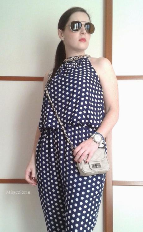 Outfit: Mono de lunares