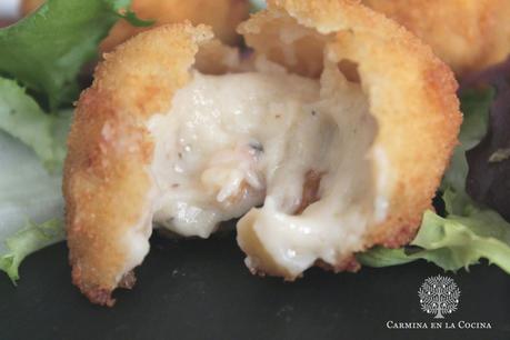 CROQUETAS DE GORGONZOLA, NUECES Y MANZANA #ASALTABLOGS