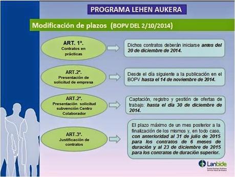 programa lehen aukera