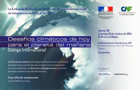 Unión Europea y CAF invitan a taller y seminarios sobre el Cambio Climático en Caracas