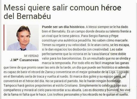 La prensa catalana antes del clásico