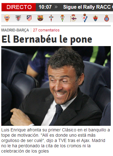 La prensa catalana antes del clásico