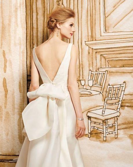 Espalda del vestido de novia