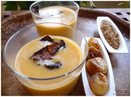 Crema de Calabaza, Boletus y Patata