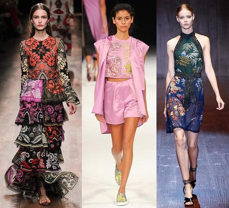 La inspiración oriental de Valentino - Talbot Runhof - Gucci s/s 2015