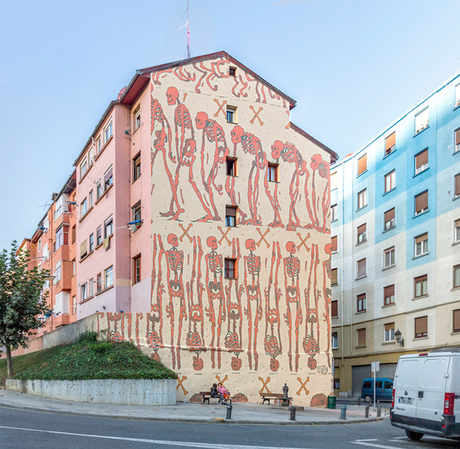 Aryz, ¡estos sí que son unos muros y no los de Facebook! aryz arte urbano urbanart barcelona original diferente pintura