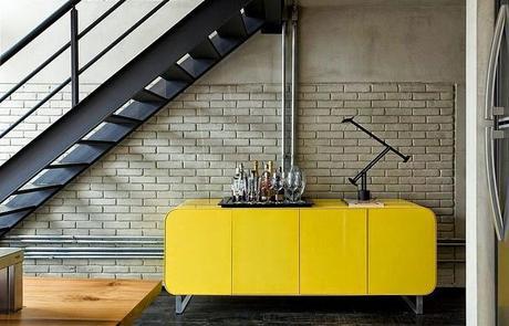Loft muy masculino con toque industrial Loft muy masculino con toque industrial