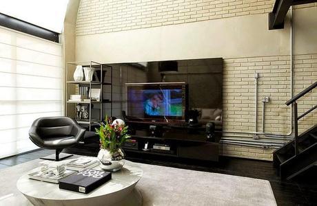 Loft muy masculino con toque industrial Loft muy masculino con toque industrial