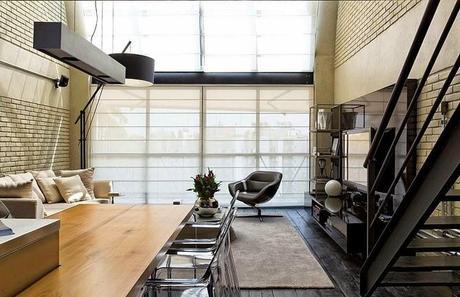 Loft muy masculino con toque industrial Loft muy masculino con toque industrial